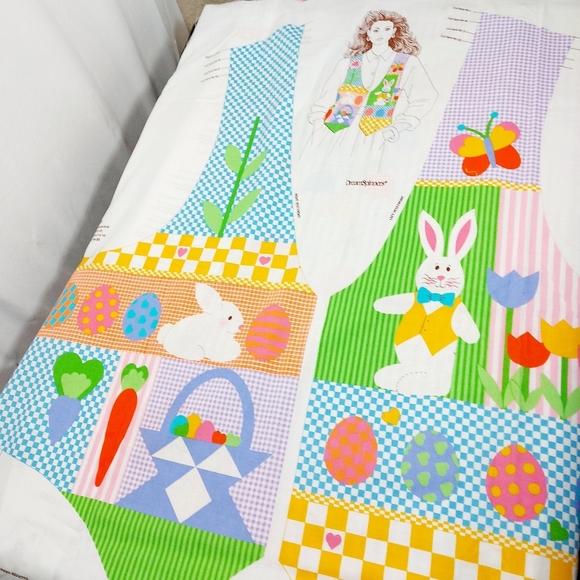 8A  Easter vest kit premade pattern fits XS - larg easy sewing pattern bunny - Picture 2 of 6